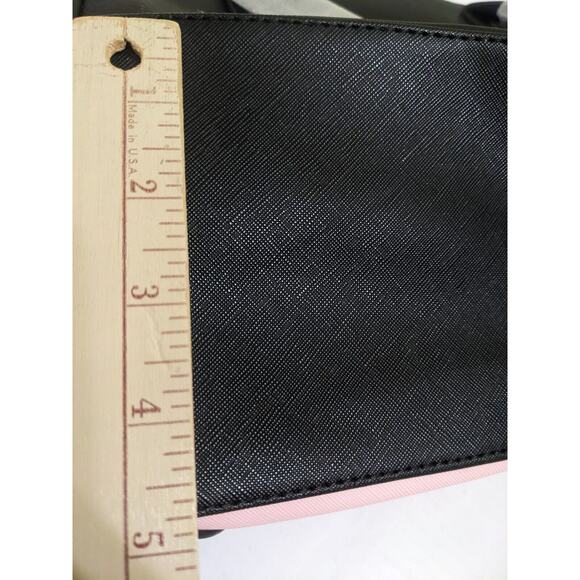 RARE Mary Kay Loly In The Sky Heart Print Colorblock Pink/Black Shoulder Purse - Picture 6 of 6